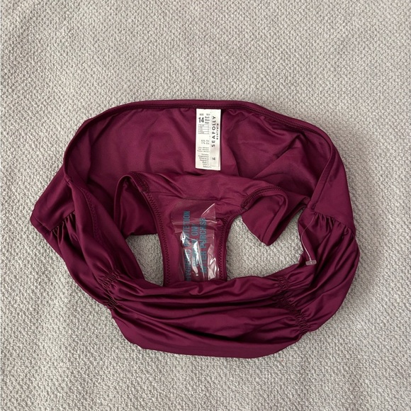 Seafolly High Waisted Bikini Bottom Size 14 NWOT | Seafolly Bikini Bottom Sz 14- - Picture 8 of 8